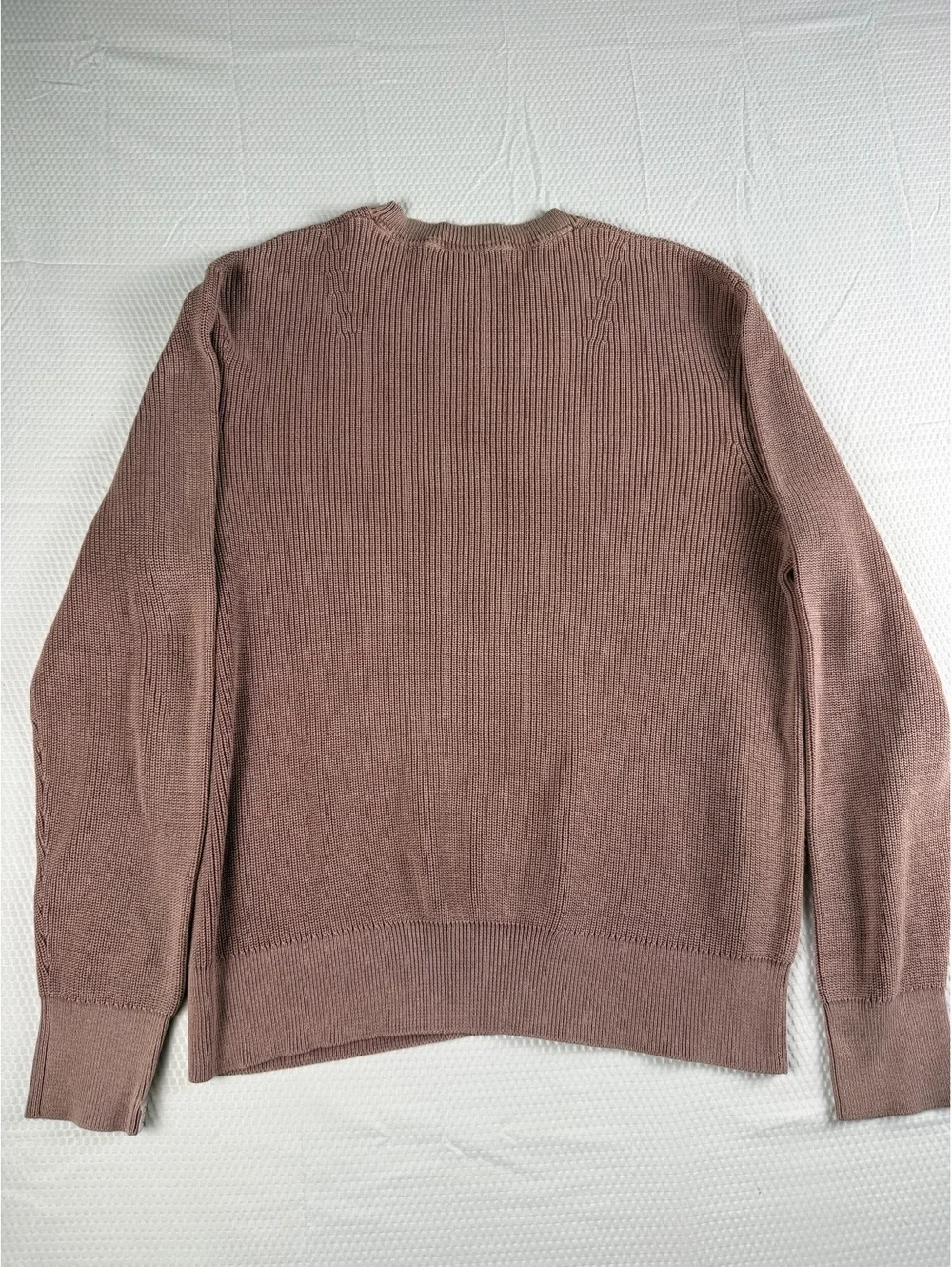 Rag & Bone New York Womens XL Dusty Rose 100% Cotton Crewneck Knit Sweater